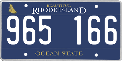 RI license plate 965166