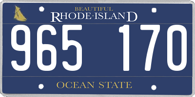 RI license plate 965170