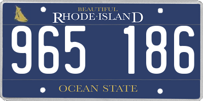 RI license plate 965186