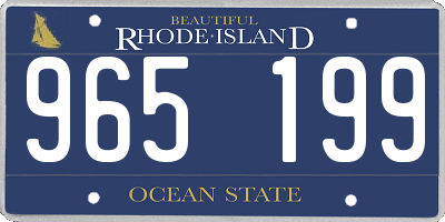 RI license plate 965199