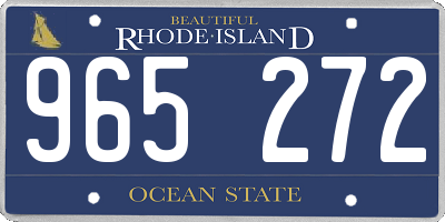 RI license plate 965272