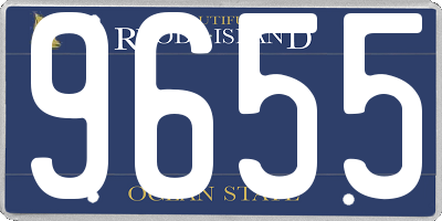 RI license plate 9655