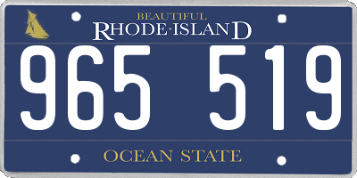 RI license plate 965519