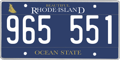 RI license plate 965551