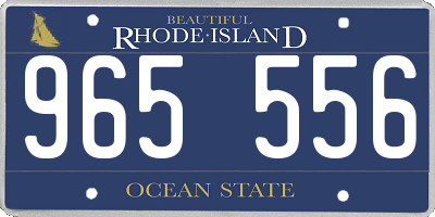 RI license plate 965556