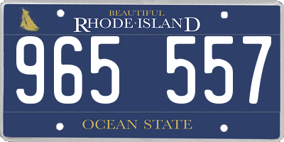 RI license plate 965557