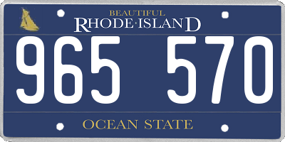RI license plate 965570
