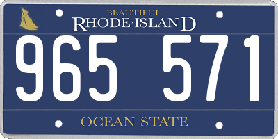 RI license plate 965571