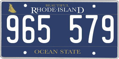 RI license plate 965579