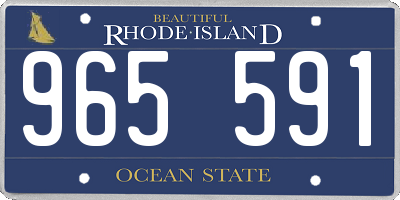 RI license plate 965591