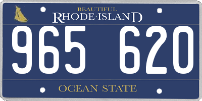 RI license plate 965620