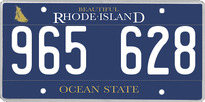 RI license plate 965628