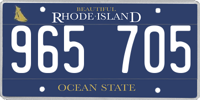 RI license plate 965705