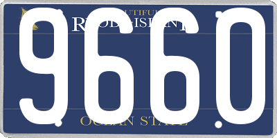 RI license plate 9660