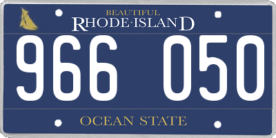 RI license plate 966050