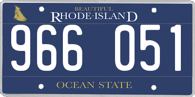 RI license plate 966051