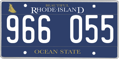RI license plate 966055