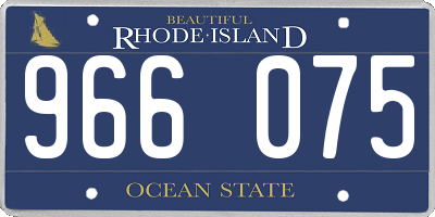 RI license plate 966075