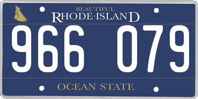 RI license plate 966079