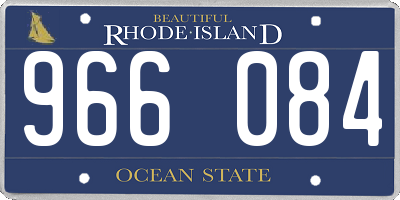 RI license plate 966084