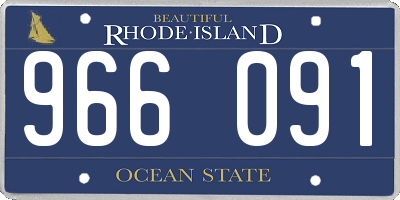 RI license plate 966091