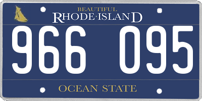 RI license plate 966095