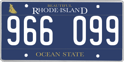 RI license plate 966099