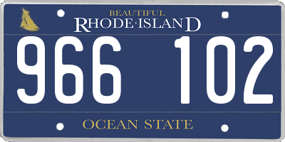 RI license plate 966102