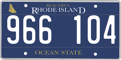 RI license plate 966104