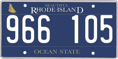 RI license plate 966105
