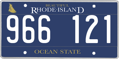 RI license plate 966121