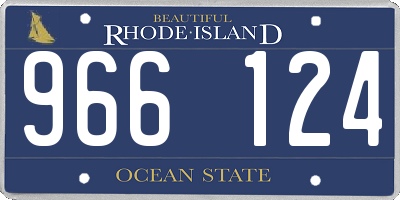 RI license plate 966124