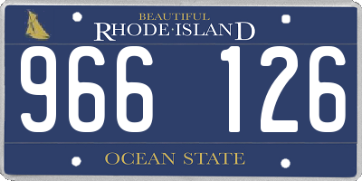 RI license plate 966126
