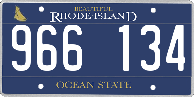 RI license plate 966134