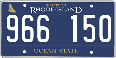 RI license plate 966150