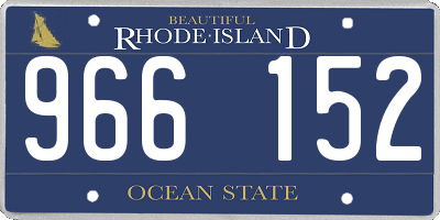 RI license plate 966152