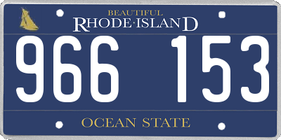 RI license plate 966153