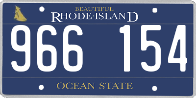 RI license plate 966154