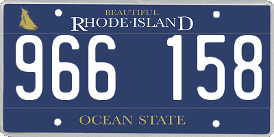 RI license plate 966158