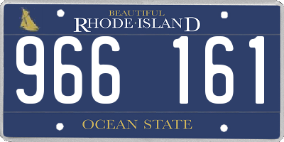 RI license plate 966161