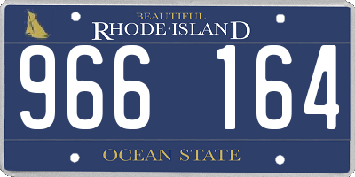 RI license plate 966164