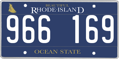 RI license plate 966169