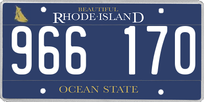 RI license plate 966170