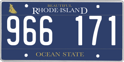 RI license plate 966171