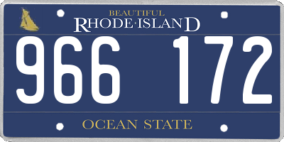 RI license plate 966172