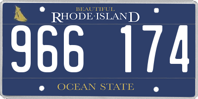 RI license plate 966174