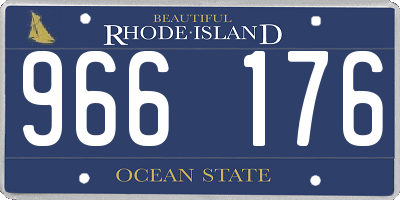 RI license plate 966176