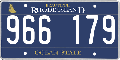RI license plate 966179
