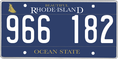 RI license plate 966182