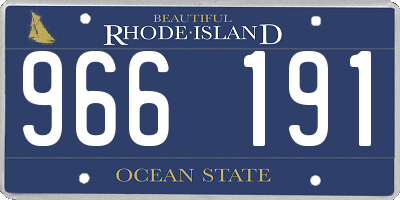 RI license plate 966191